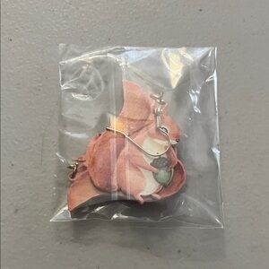 Elegant Pink Floral Earrings